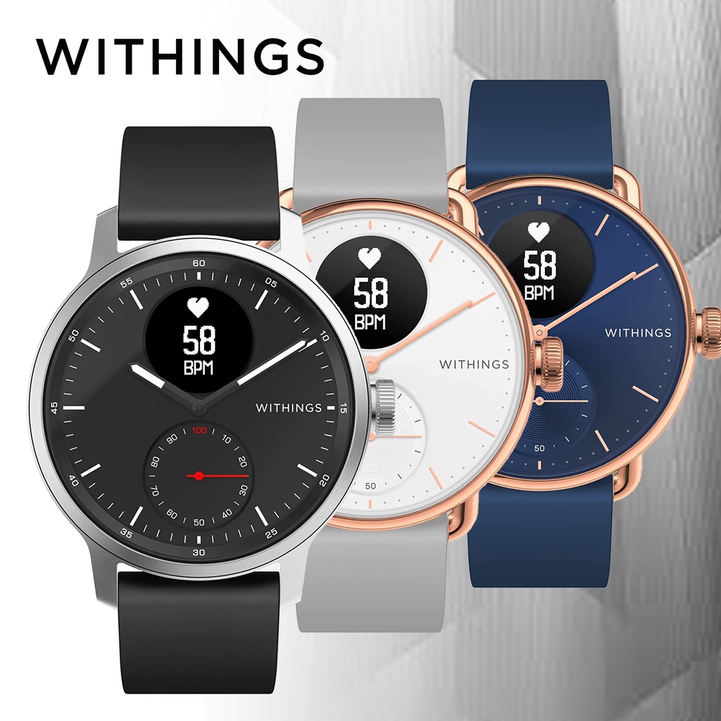 Jual Withings Scanwatch Hybrid Smartwatch Gps Heart Rate Ecg Sleep