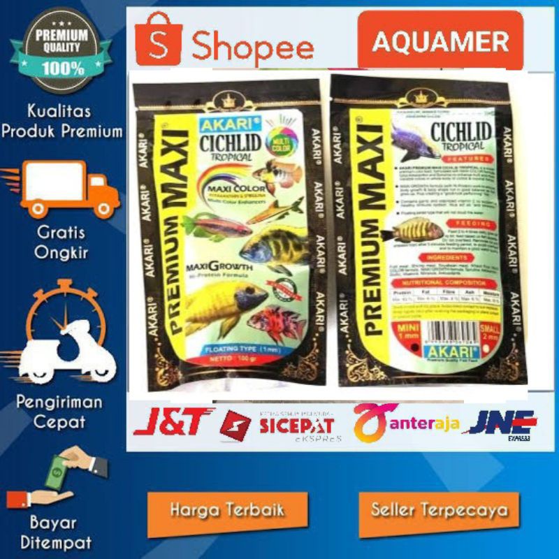 Jual Repack Akari Premium Maxi Makanan Ikan Akari Pelet Akari Shopee