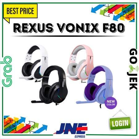 Jual Rexus Headset Gaming Vonix F80 RGB Shopee Indonesia