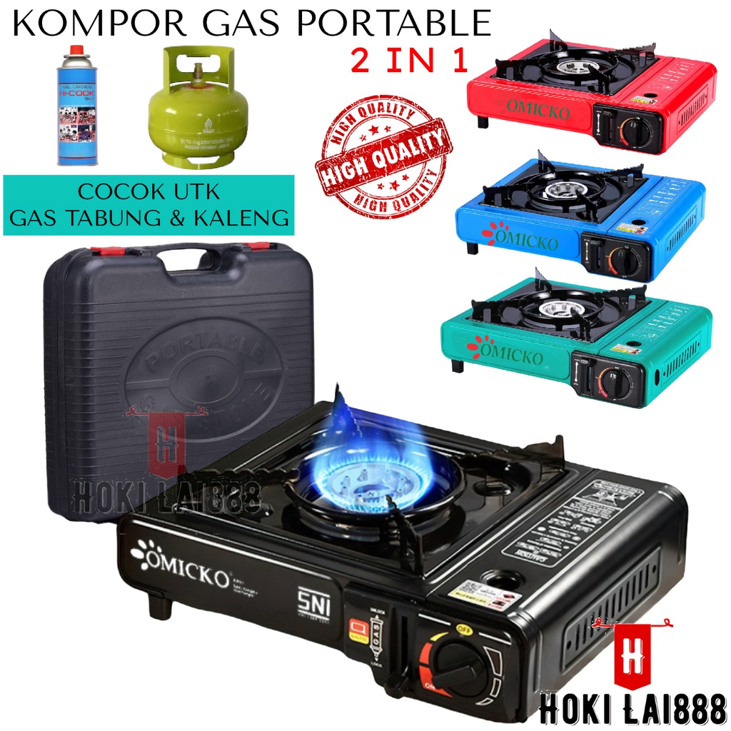 Jual Hkl Omicko Kompor Gas Portable Fungsi Tabung Dan Kaleng