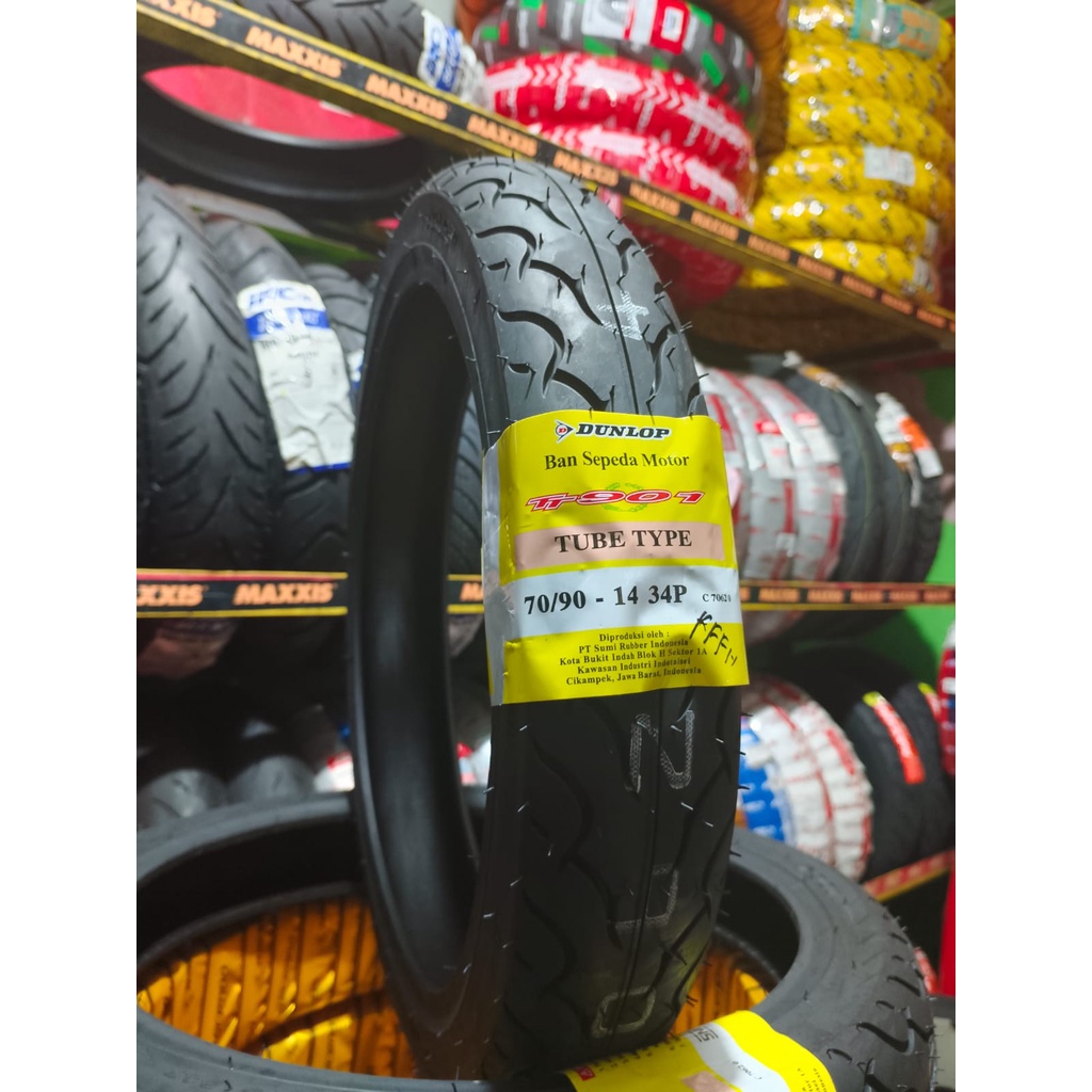 Jual Ban Dunlop Ukuran Depan Belakang BUKAN BAN TUBELESS 70 90 14 80 90