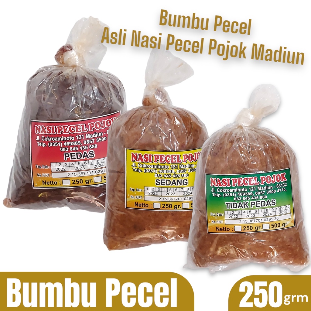 Jual Sambal Sambel Pecel Bumbu Kacang Instan Nasi Pecel Pojok Madiun