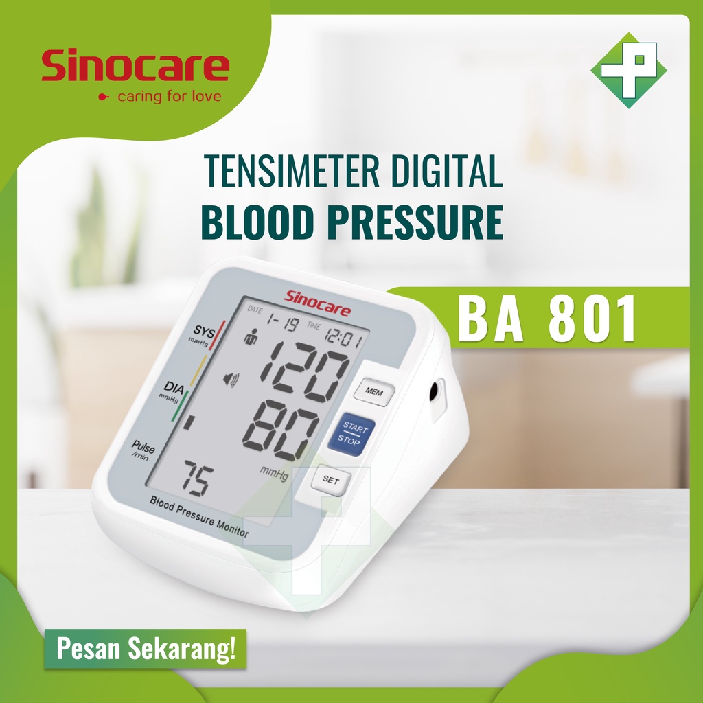 Jual Tensimeter Digital Sinocare BA 801 Alat Cek Tekanan Darah