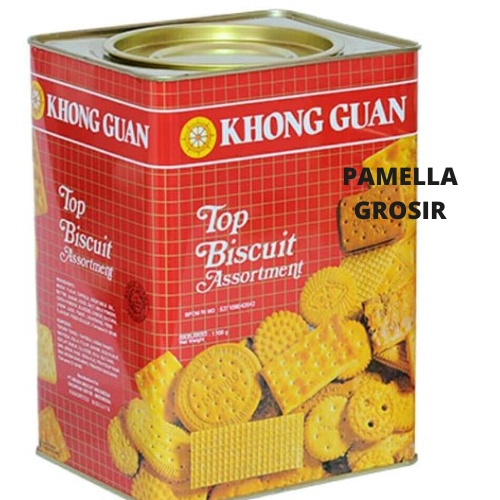 Jual BISKUAT NISSIN KHONG GUAN TOP EKONOMI KALENG 1700GR Shopee Indonesia