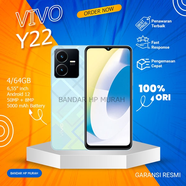 Jual Vivo Y Helio G Mp Camera Splash Waterproof Mah