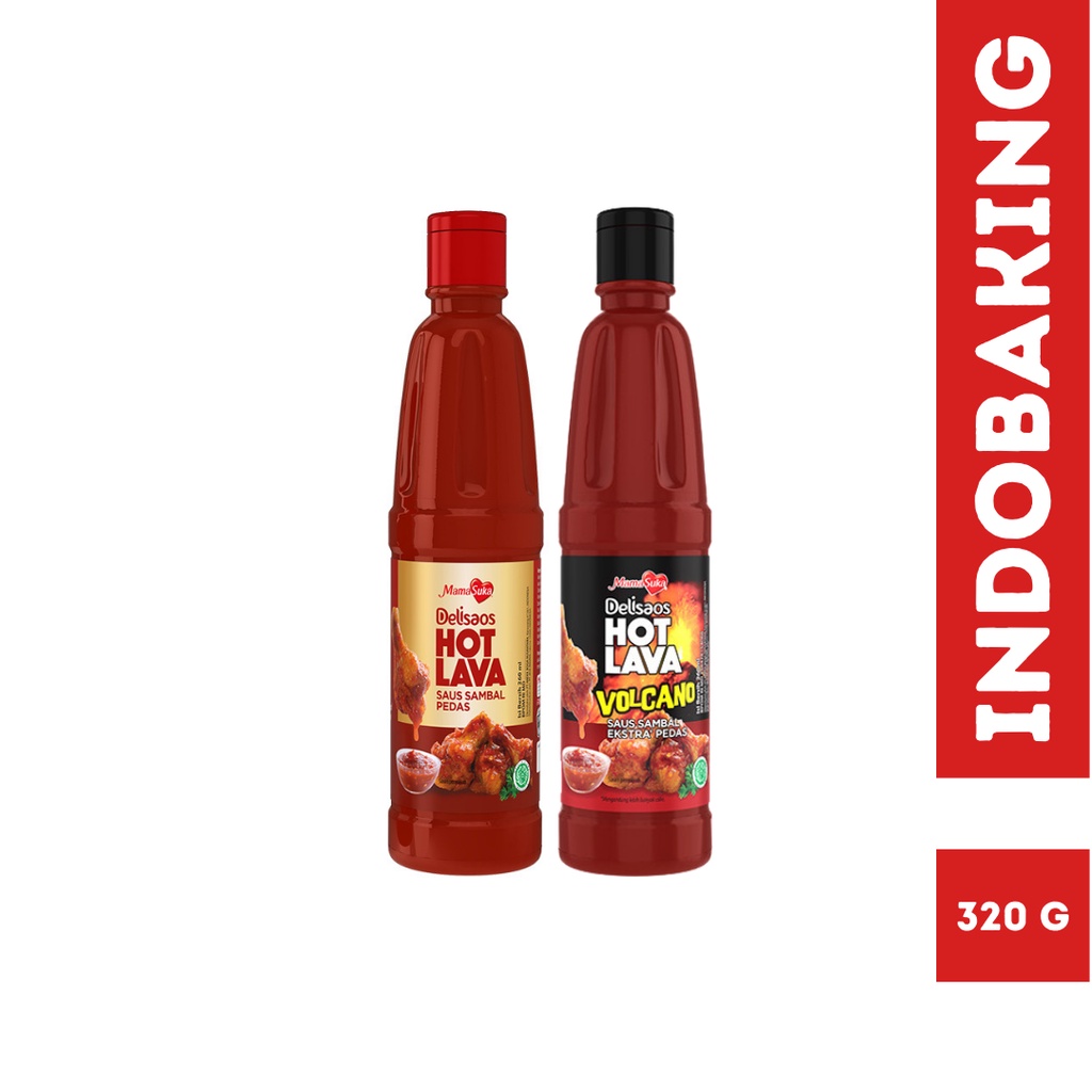 Jual Mamasuka Delisaos Hot Lava Volcano Sauce Halal 320g Saus Sambal