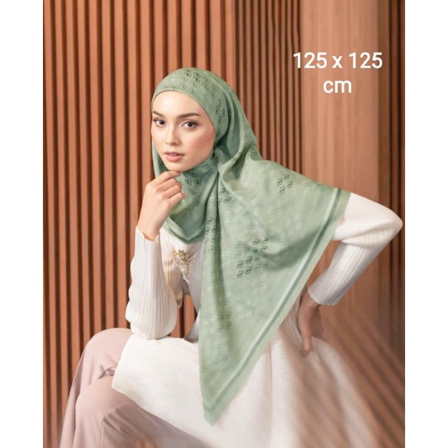 Jual SALE HIJAB SYARI MURATAA SAGE COD KERUDUNG VOAL MOTIF SEGI