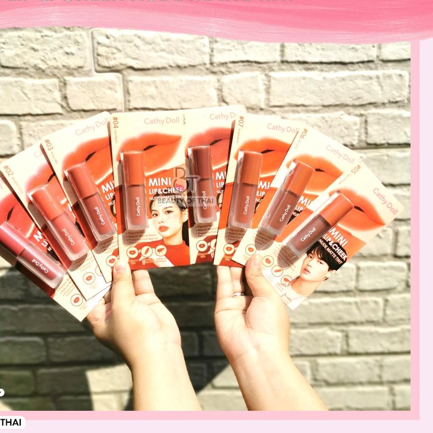 Jual Cathy Doll Mini Lip Cheek Nude Matte Tint Shopee Indonesia