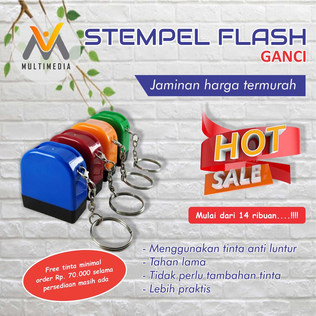 Jual Stempel Flash L Stempel Otomatis L Stempel Gantungan Kunci I