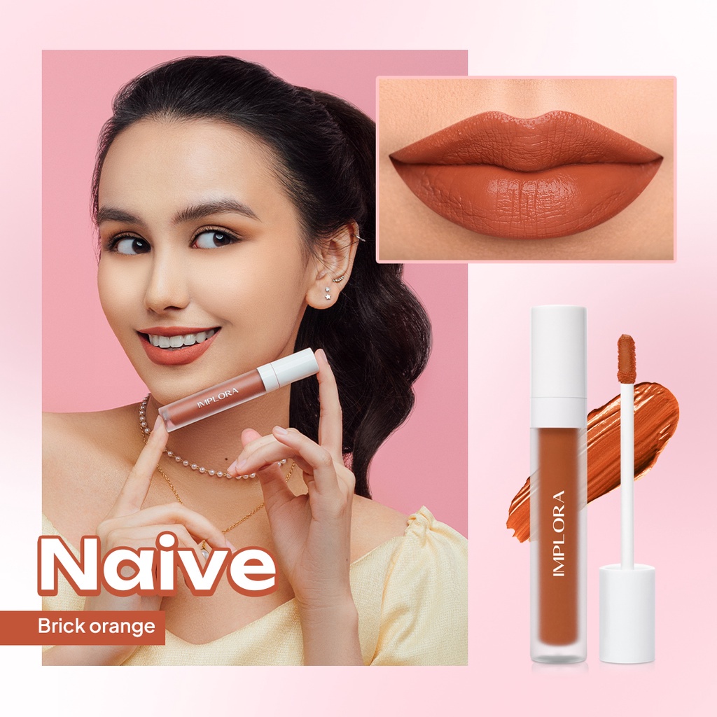 Jual Implora Lip Velvet Attractive Extrovert Fearless Honest Naive