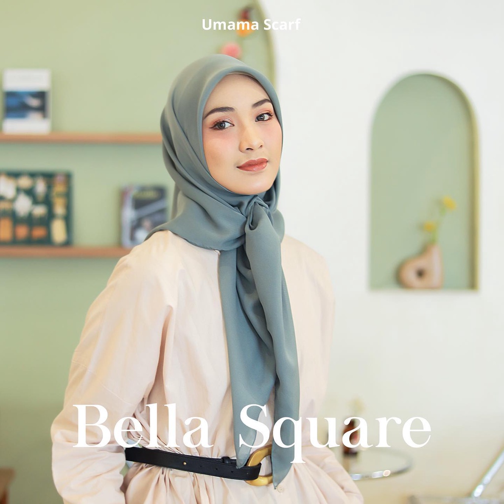 Jual Umama Scarf Kerudung Polos Jilbab Segi Empat Hijab Daily Bella