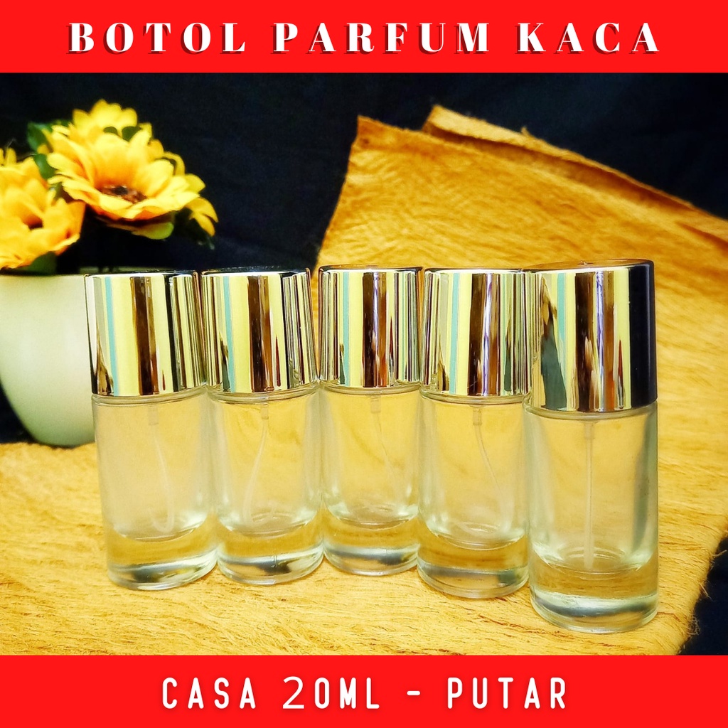 Jual Botol Beling Parfum Refill Spray Bening 20ml Casa MURNI ORIGINAL