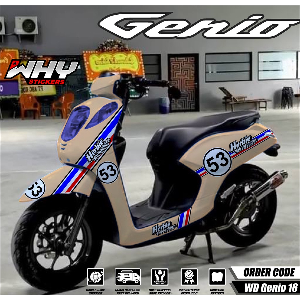 Jual Decal Genio Full Body Stiker Genio Variasi Full Body