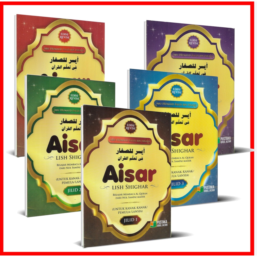 Jual Aisar Lish Shighar Ori Aisar Lish Sighor Jilid Buku Tajwid