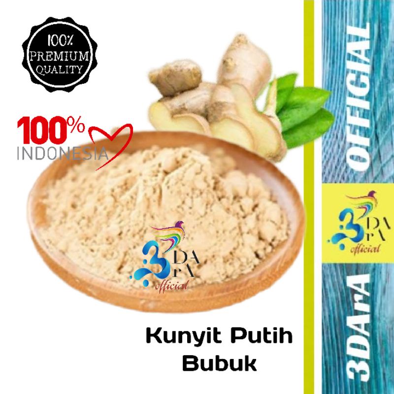 Jual Bubuk Kunyit Putih Gr Bubuk Kunir Putih Murni Kualitas