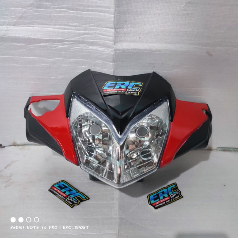 Jual Batok Depan Belakang Supra X 125 New Batman Warna Merah Ferari