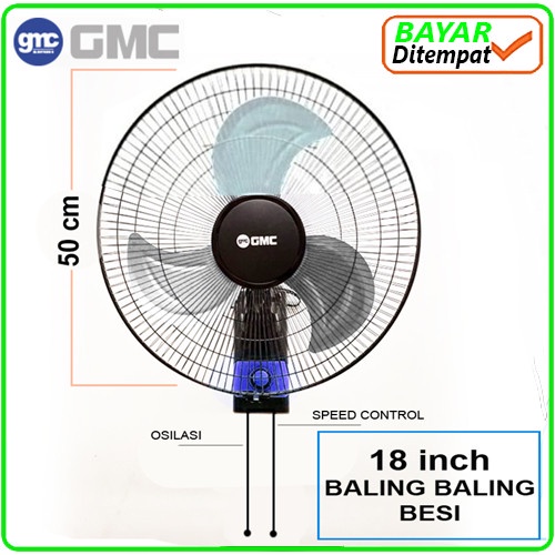 Jual Kipas Angin Dinding Besi GMC 18 Inch 18in Tornado Wall Fan GMC