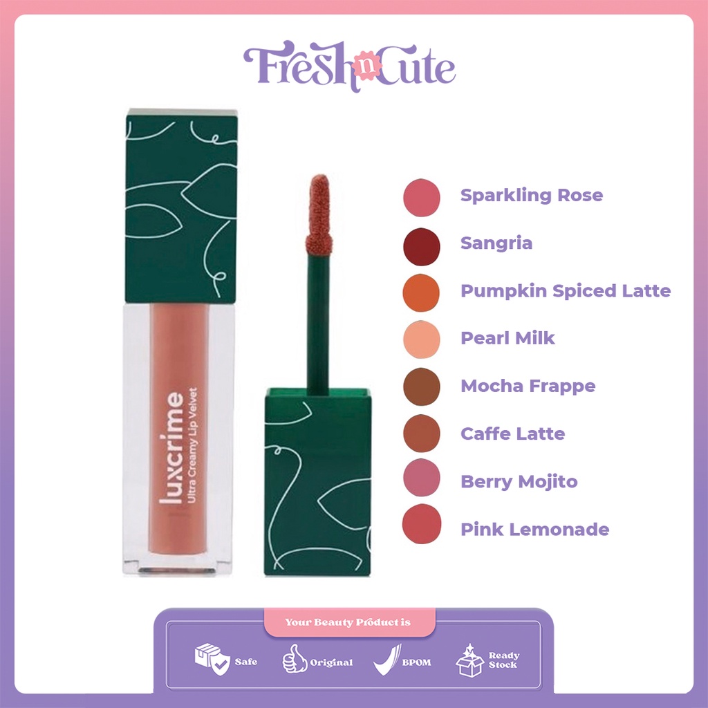 Jual Luxcrime Ultra Creamy Lip Velvet Shopee Indonesia