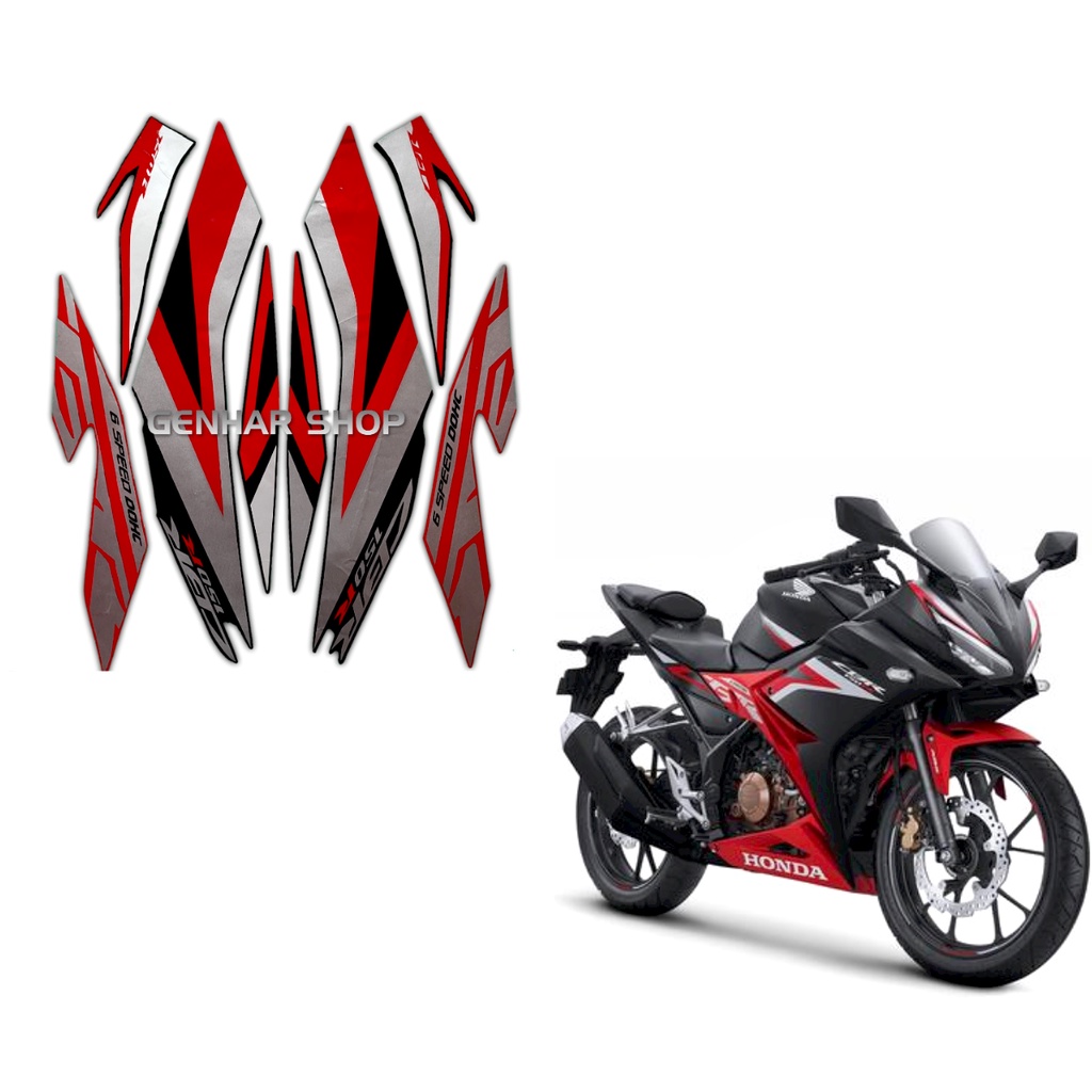 Jual STIKER STRIPING LIS BODY MOTOR HONDA CBR 150R 2020 HITAM STRIPING