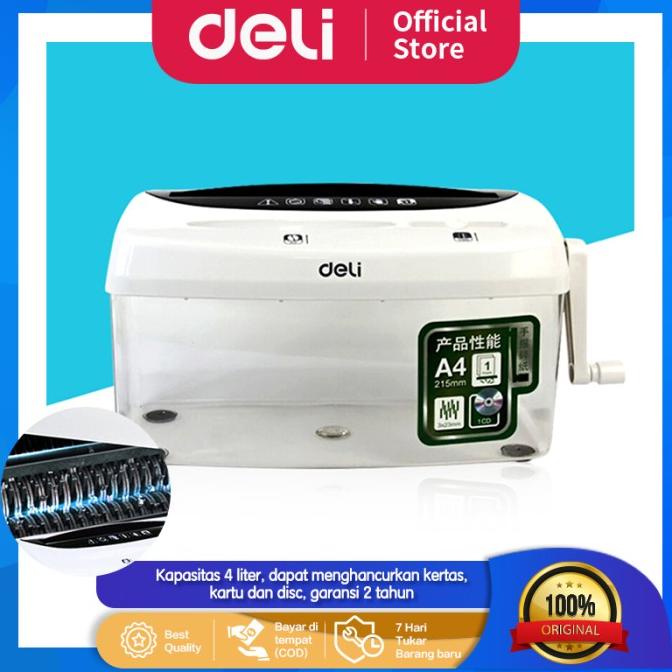 Jual Deli Penghancur Kertas Manual Paper Shredder Kapasitas Lembar