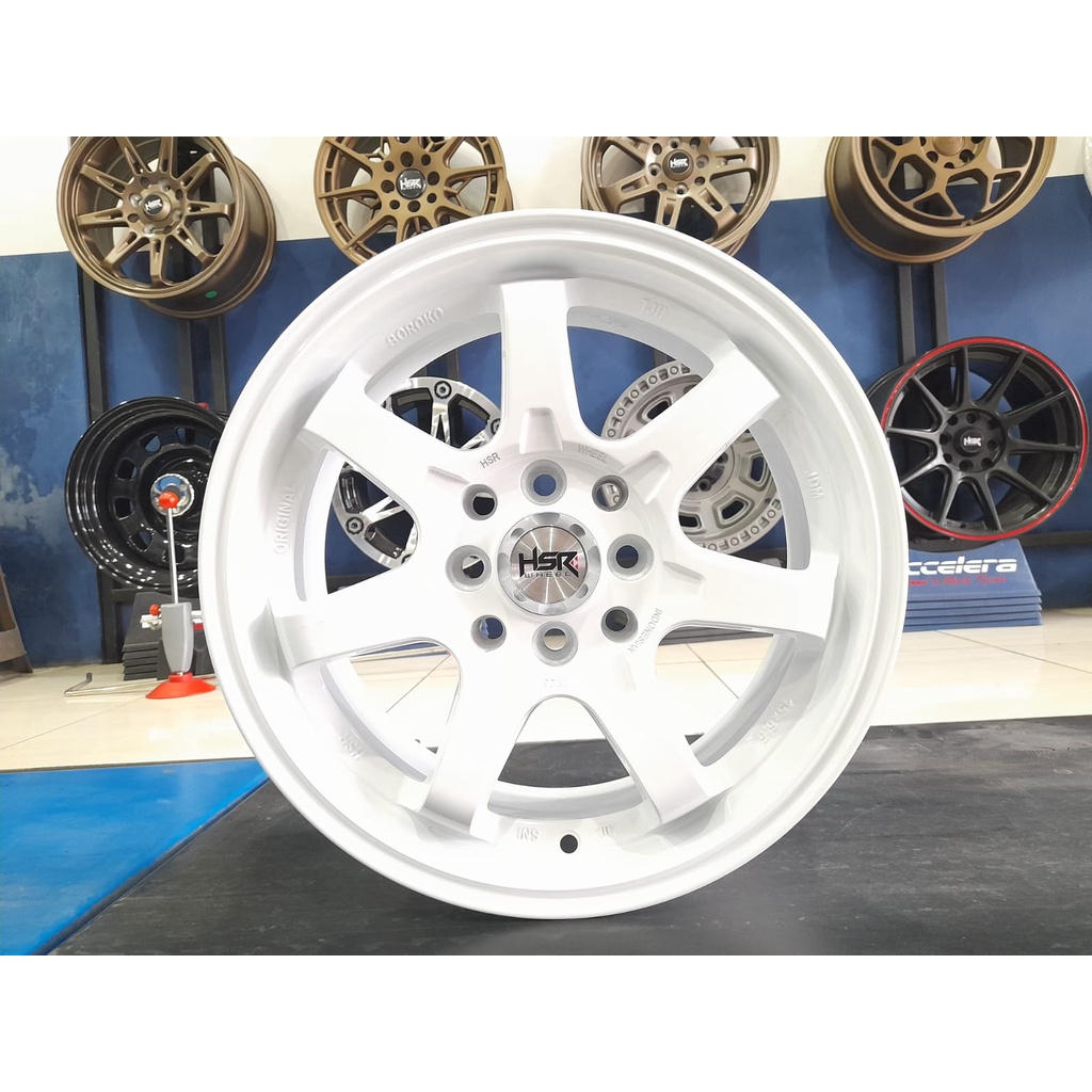 Jual Velg Mobil Racing Murah Warna Putih Ring 15 Buat Brio Agya Ayla