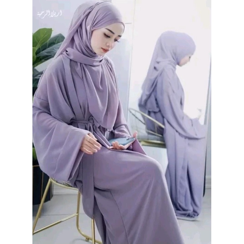 Jual Abaya Turki Salamah In Inner Plus Outer Terbaru Kekinian