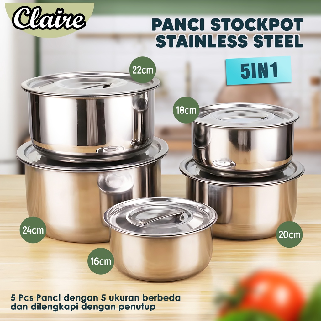 Jual Panci Stockpot Stainless Steel 5 In 1 Stockpot Stainless 5 Susun