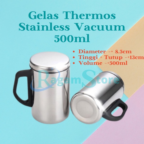 Jual Gelas Thermos Kopi Teh Stainless Tutup Vacuum Ml Shopee