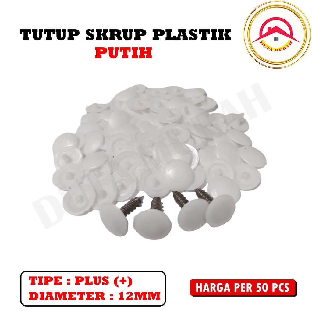 Jual Tutup Skrup Plastik Model Plus Dop Screw Cap Cover Plastik