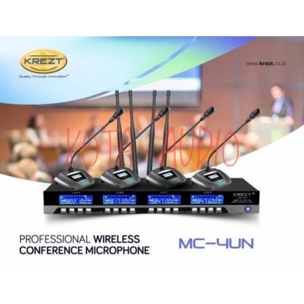 Jual Mic Wireless Krezt Mc Un Podium Meja Conference Original Mc Un