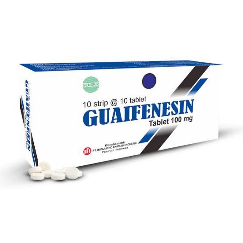 Jual Guaifenesin GG 100mg Tablet Meredakan Batuk Berdahak Per