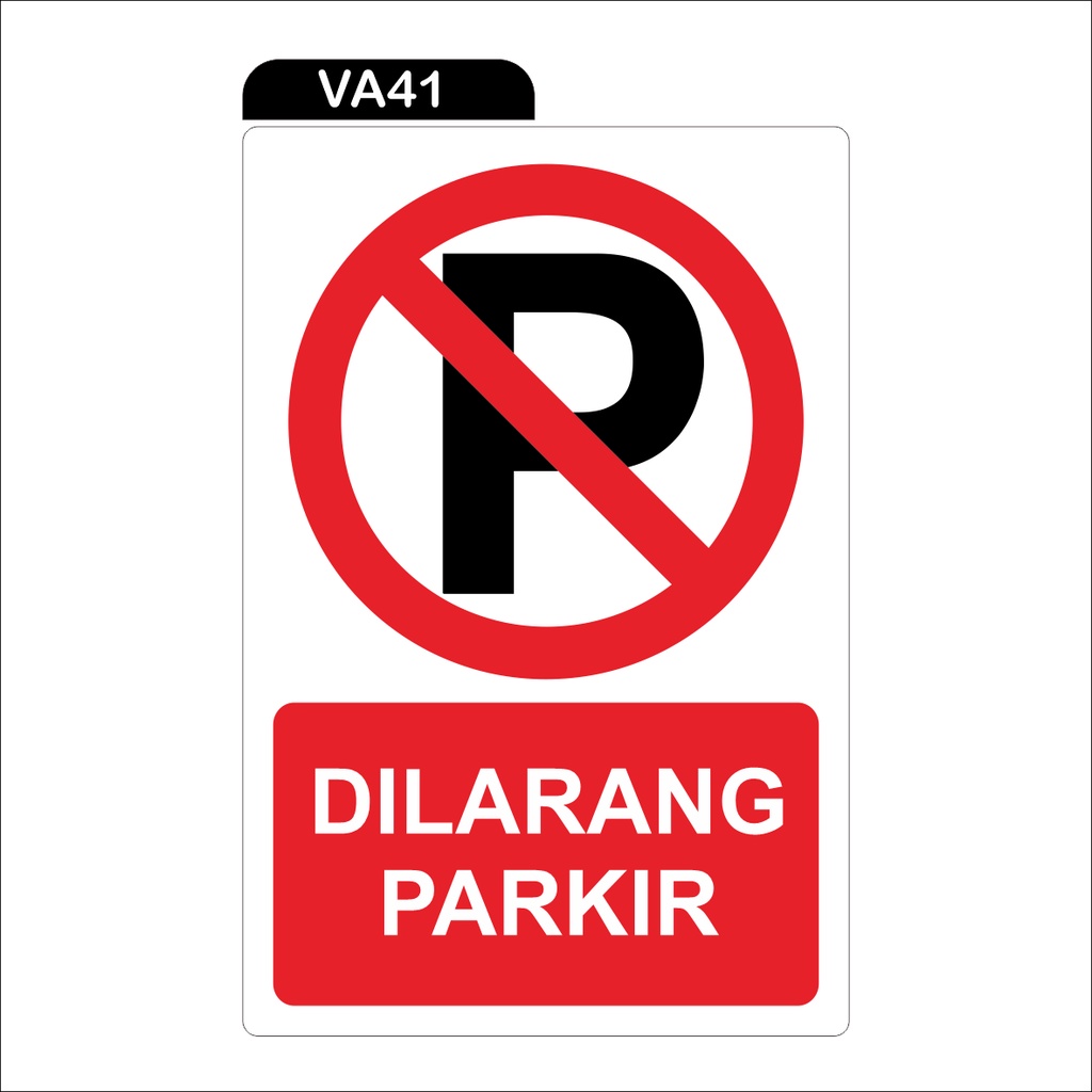 Jual RAMBU DILARANG PARKIR 40x60 CM Shopee Indonesia