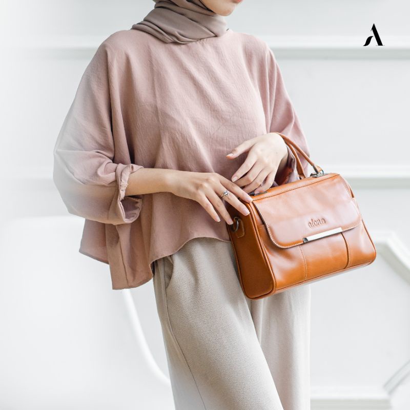 Jual Alona Leather Tas Selempang Wanita Alona Hestia Bag Tas Kulit Asli