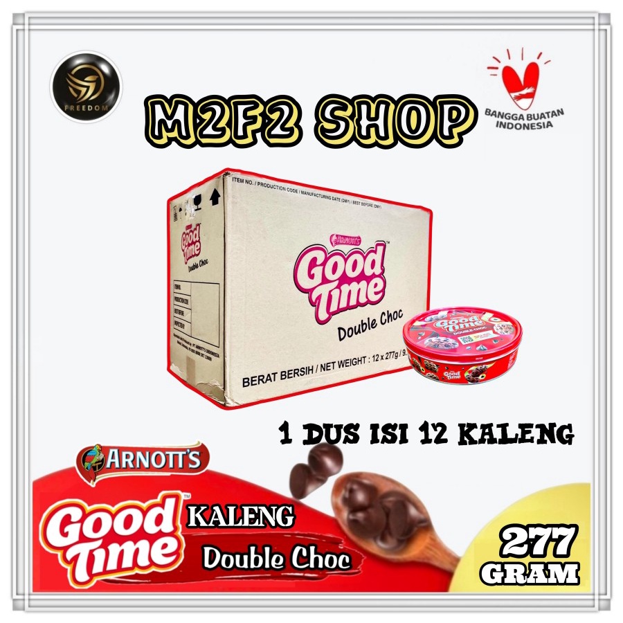 Jual Good Time Double Choco Cookies Kukis Cokelat Kaleng Gr