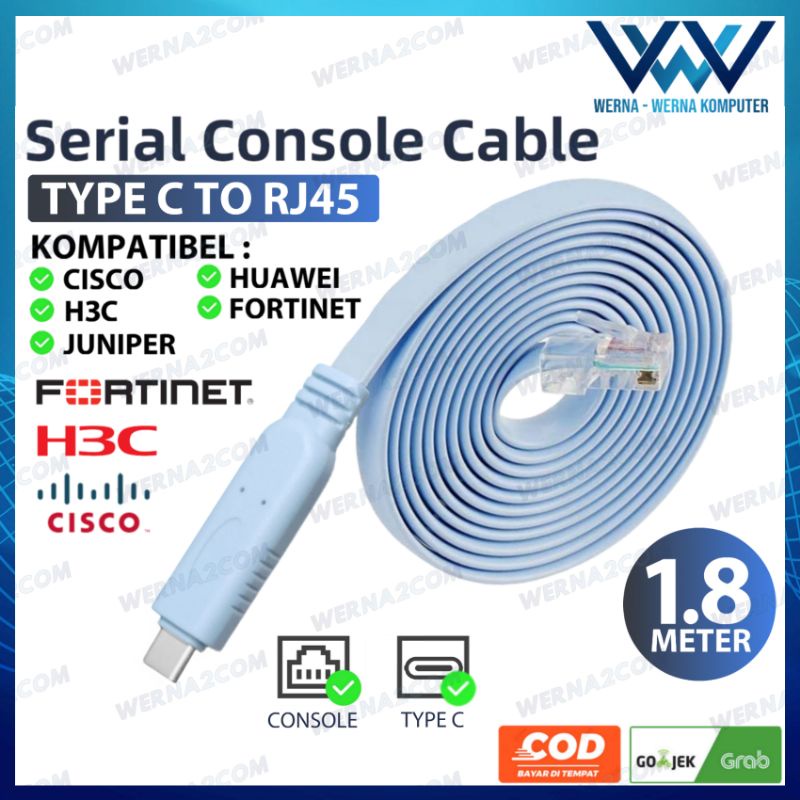 Jual Ftdi Kabel Console Usb Type C To Rj Cisco Console Cable Shopee