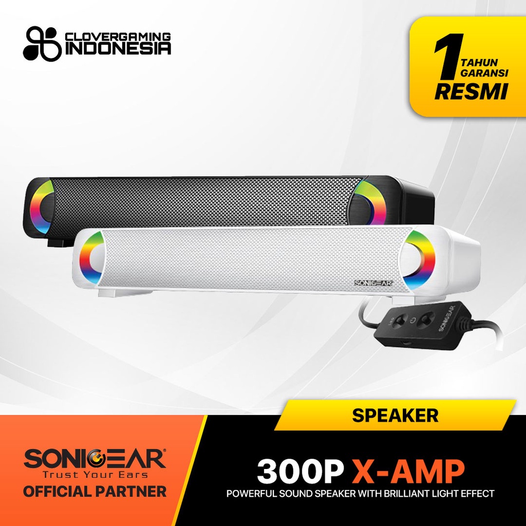 Jual SonicGear 300P Powerful SoundBar Speakers With Brilliant Light