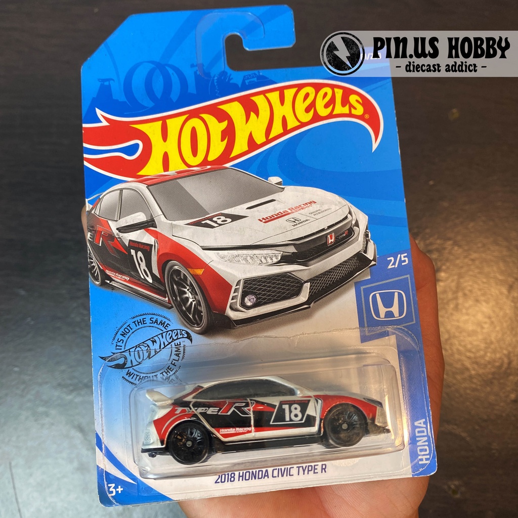 Jual HOTWHEELS 2018 HONDA CIVIC TYPE R PUTIH RACING ORIGINAL HOT
