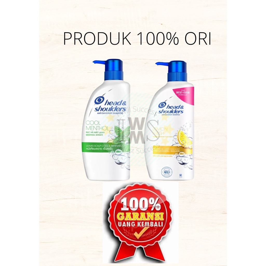 Jual Head Shoulders Shampoo Cool Menthol Lemon Fresh 680ML 850ML