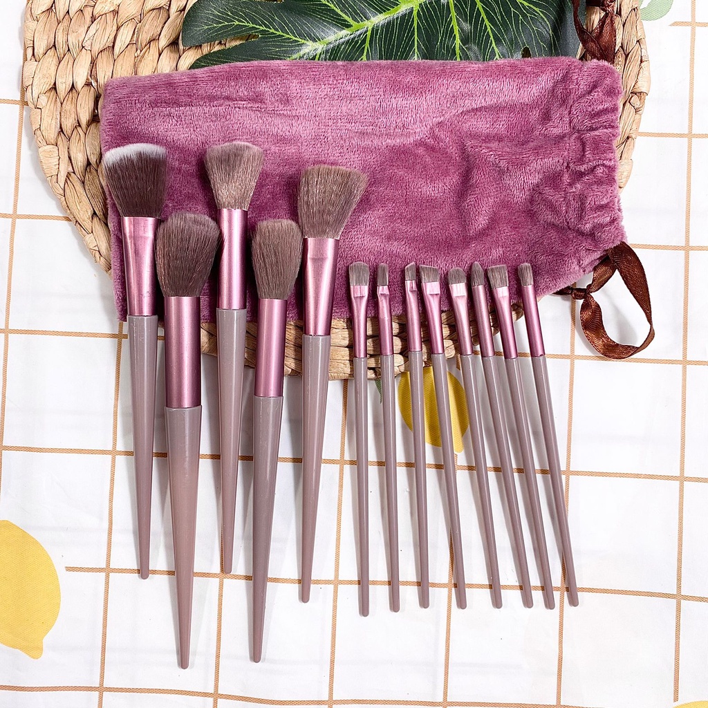 Jual Hc Pcs Kuas Make Up Set Lengkap Pouch Lembut Set Kosmetic Brush