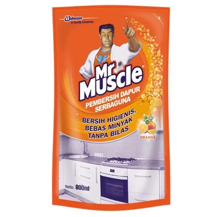 Jual Mr Muscle Pembersih DAPUR ORANGE Pouch 720 Ml Shopee Indonesia