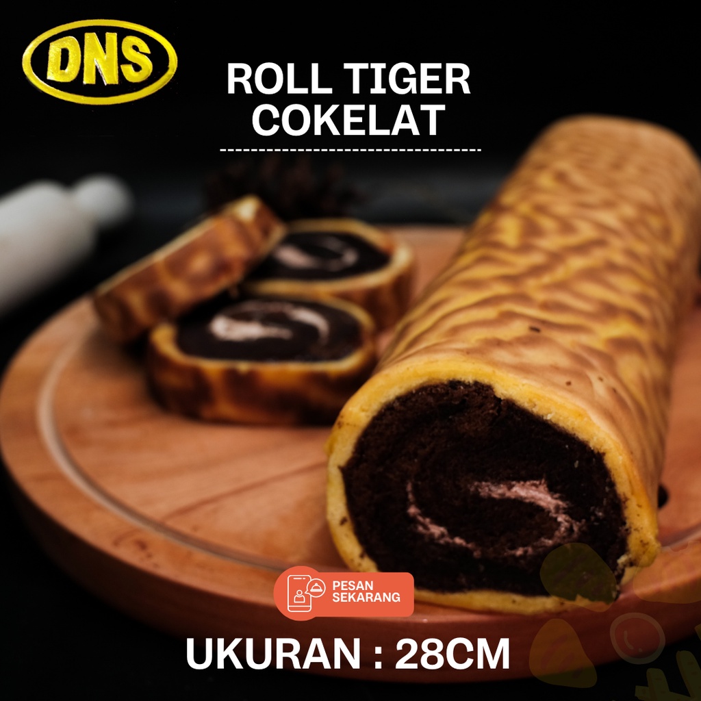 Jual Tiger Roll Cake Cokelat Homemade Kue Bolu Gulung PREMIUM