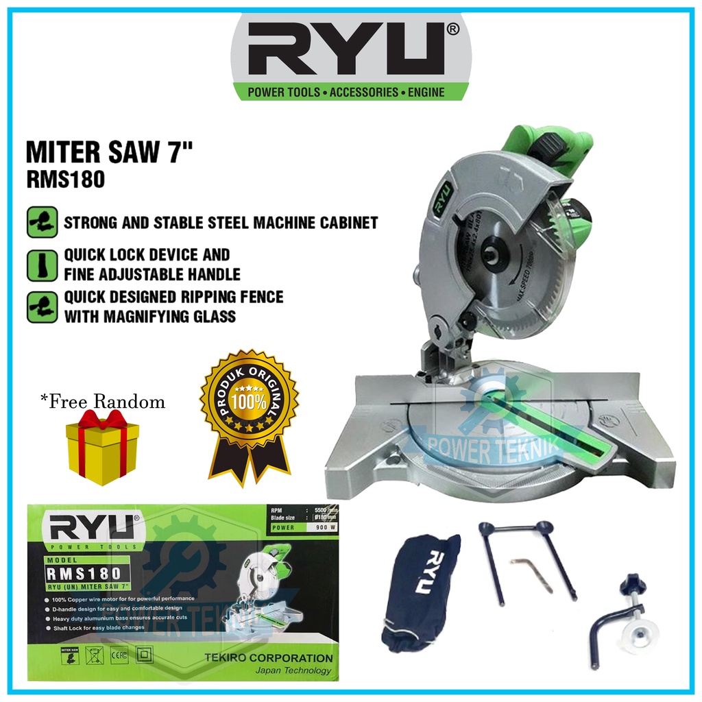 Jual Mesin Potong Aluminium Inch Ryu Rms Miter Saw Mesin Gergaji