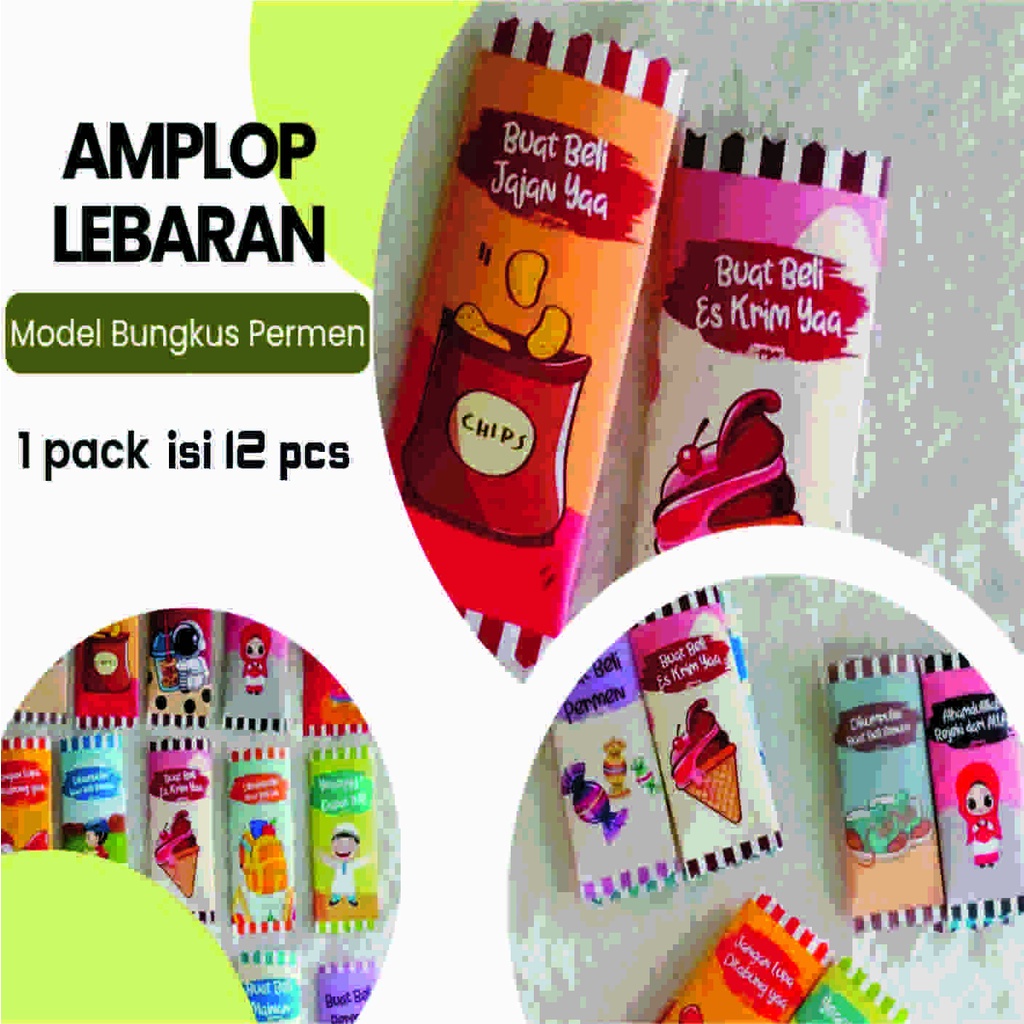 Jual Amplop Lebaran Model Permen Viral Shopee Indonesia