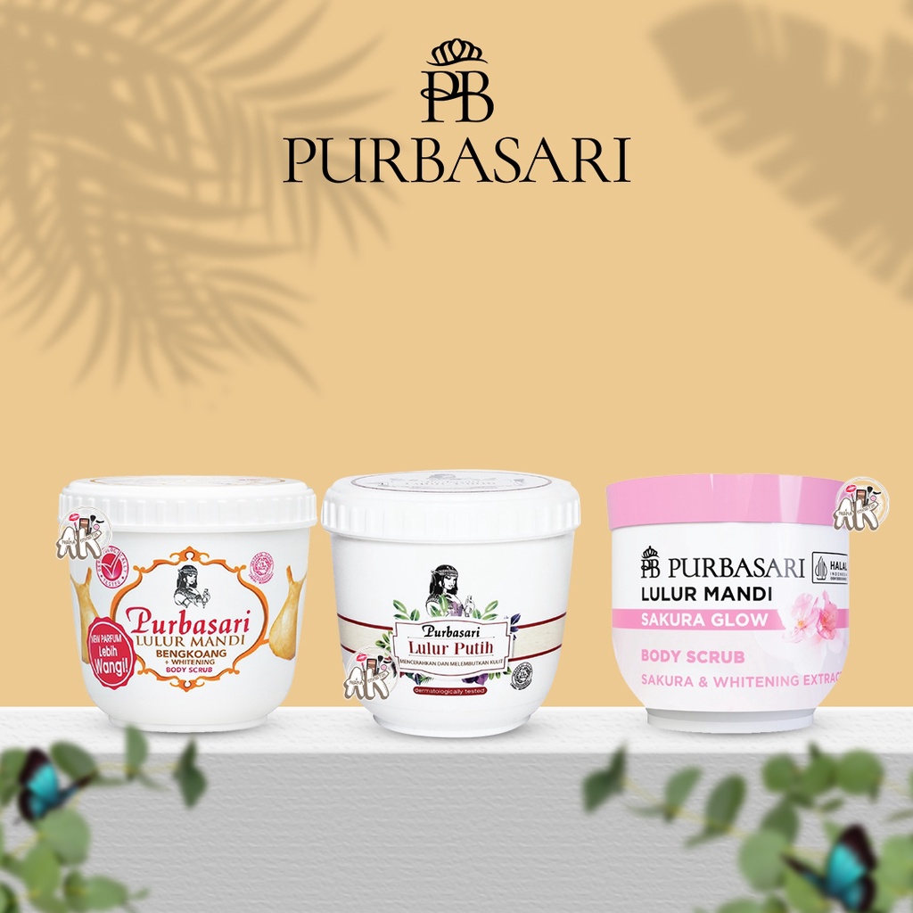 Jual PURBASARI LULUR MANDI BODY SCRUB SERIES BENGKUANG PEMUTIH