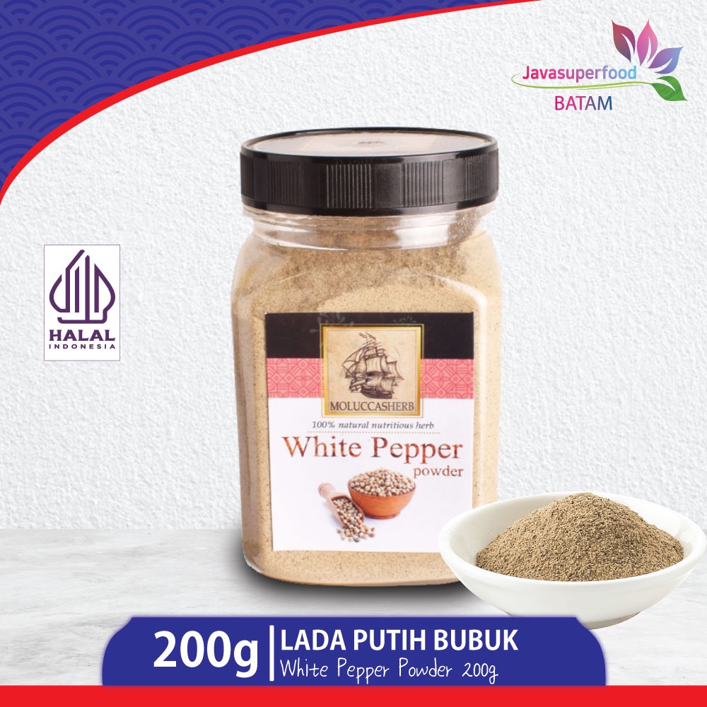 Jual LADA PUTIH BUBUK WHITE PEPPER POWDER 200g BTM Shopee Indonesia