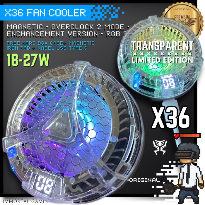 Jual IM X36 Funcooler Special Transparent Limited Edition