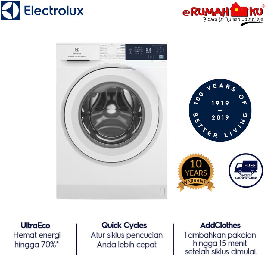 Jual MESIN CUCI ELECTROLUX EWF 8004 E3WB EWF8004E3WB MESIN CUCI FRONT