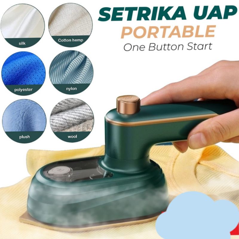 Jual Setrika Travel Mini Setrika Uap Portable 50ml Cepat Panas