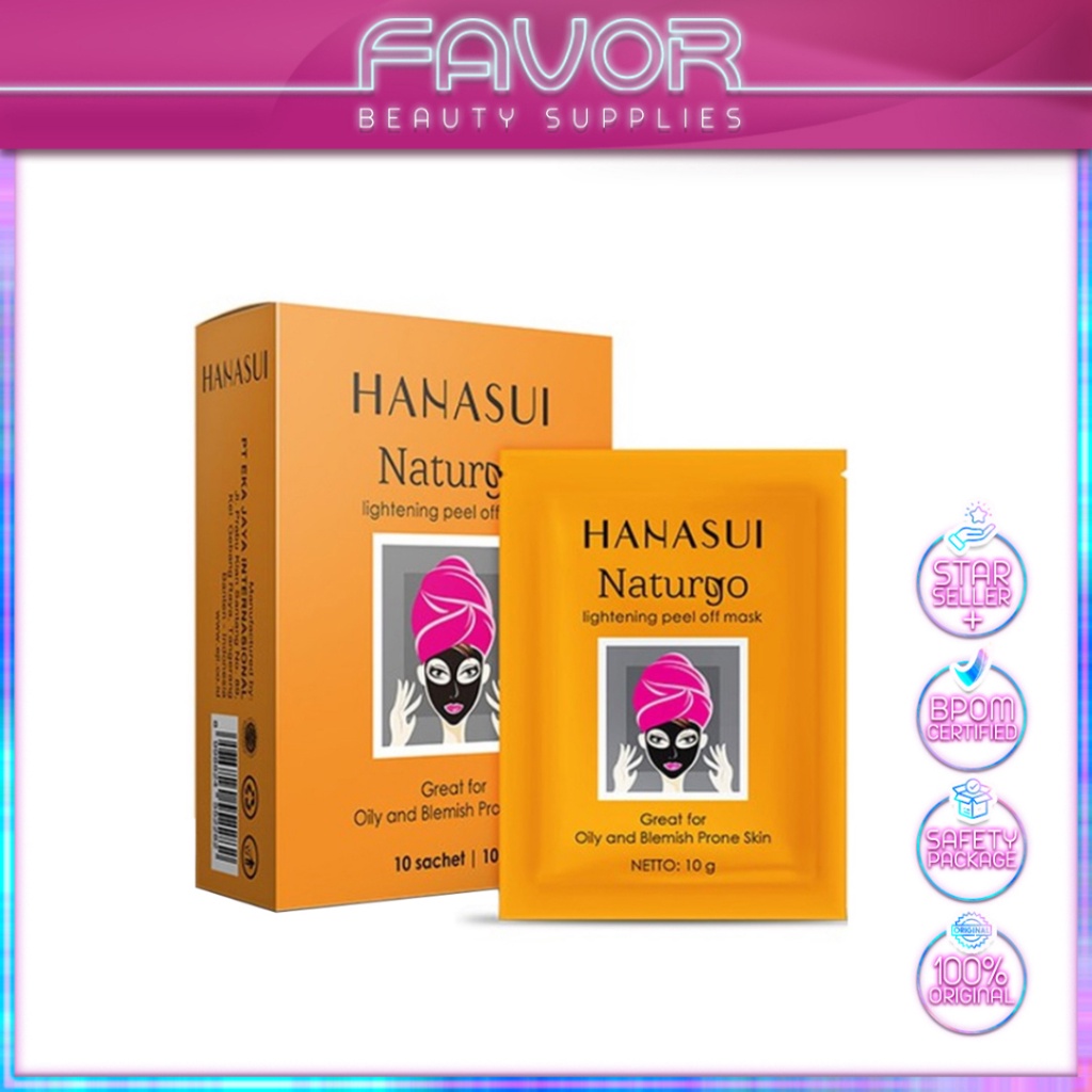 Jual Hanasui Naturgo Lightening Peel Off Face Mask Box X Gr