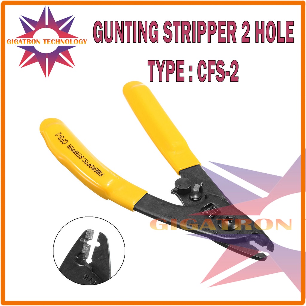 Jual Stripper Fiber Optik 2 Hole CFS 2 Tang Fiber Optical Stripper